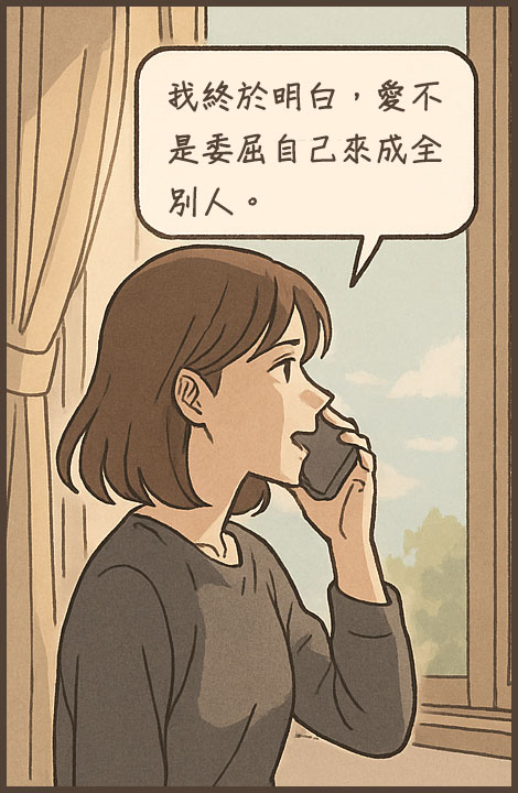 愛不是委屈自己來成全別人