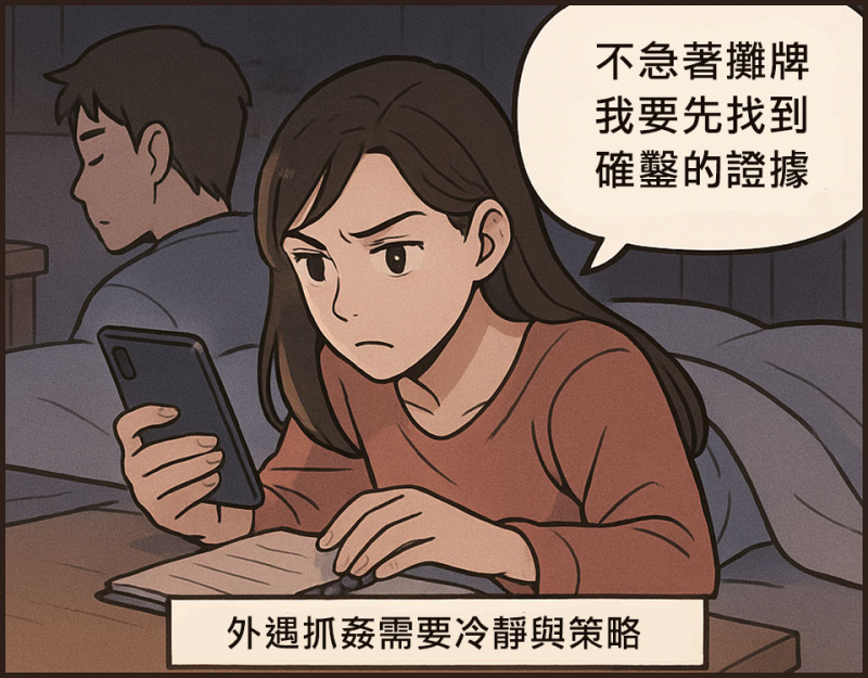 外遇抓姦需要冷靜與策略